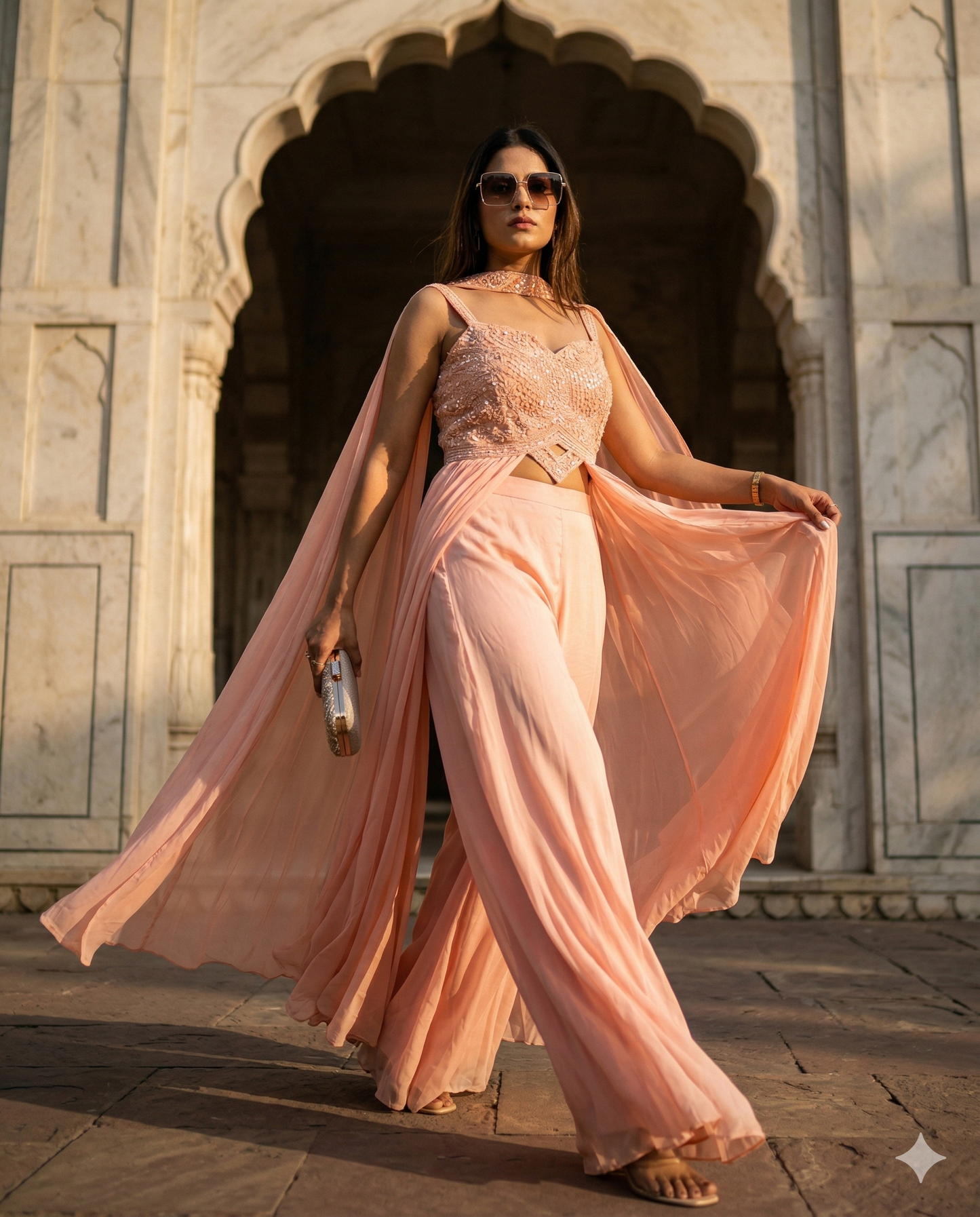 Coral pink stunner set
