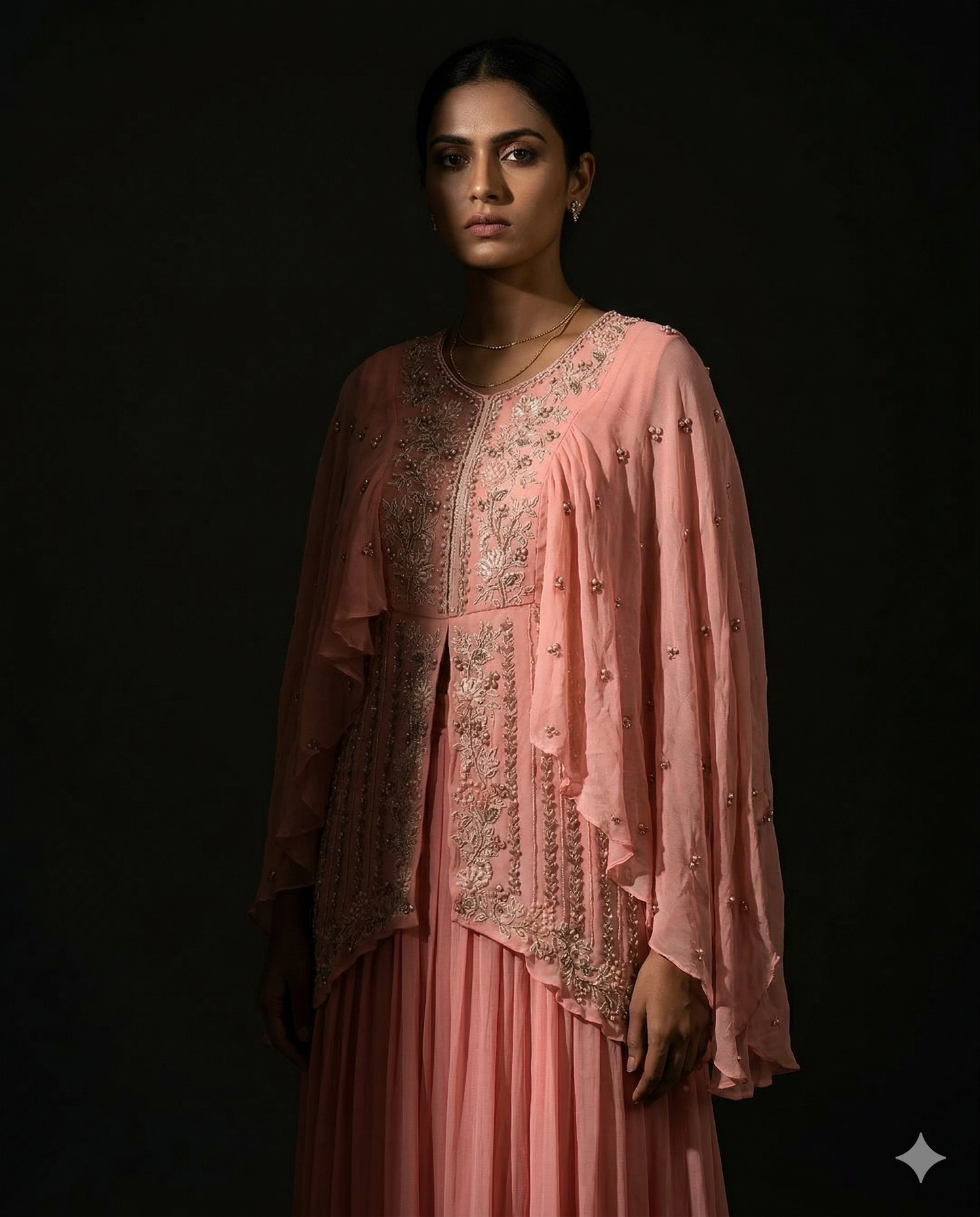 light coral pink set
