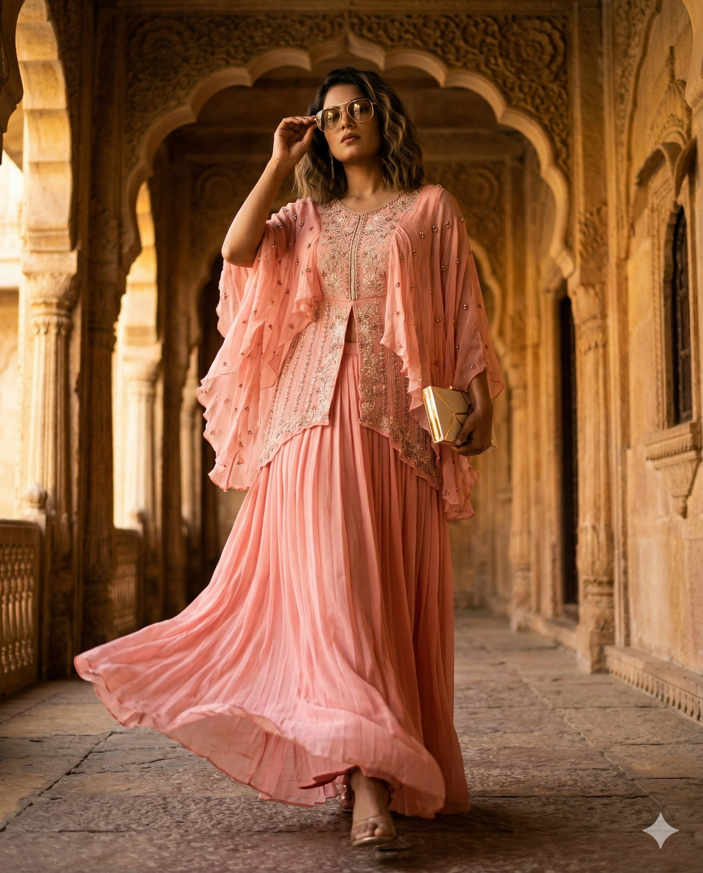 light coral pink set