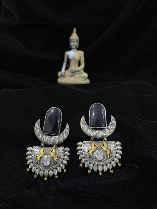 Black Stone Earrings