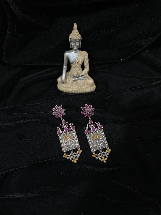 Evergreen Oxidised Earrings