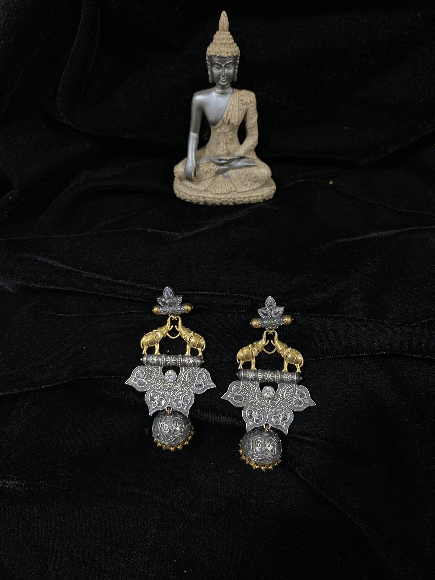 Gold elephants