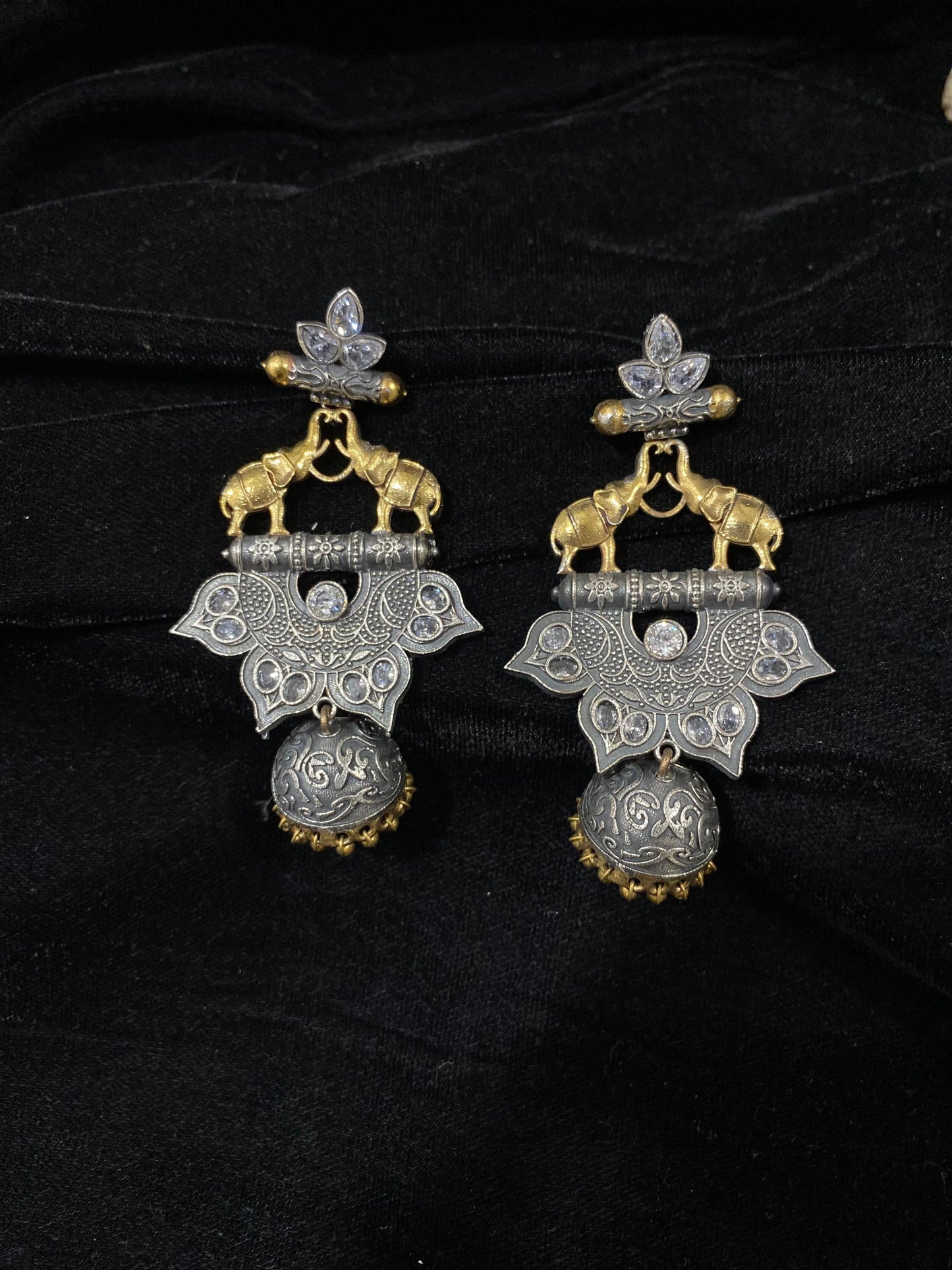 Gold elephants