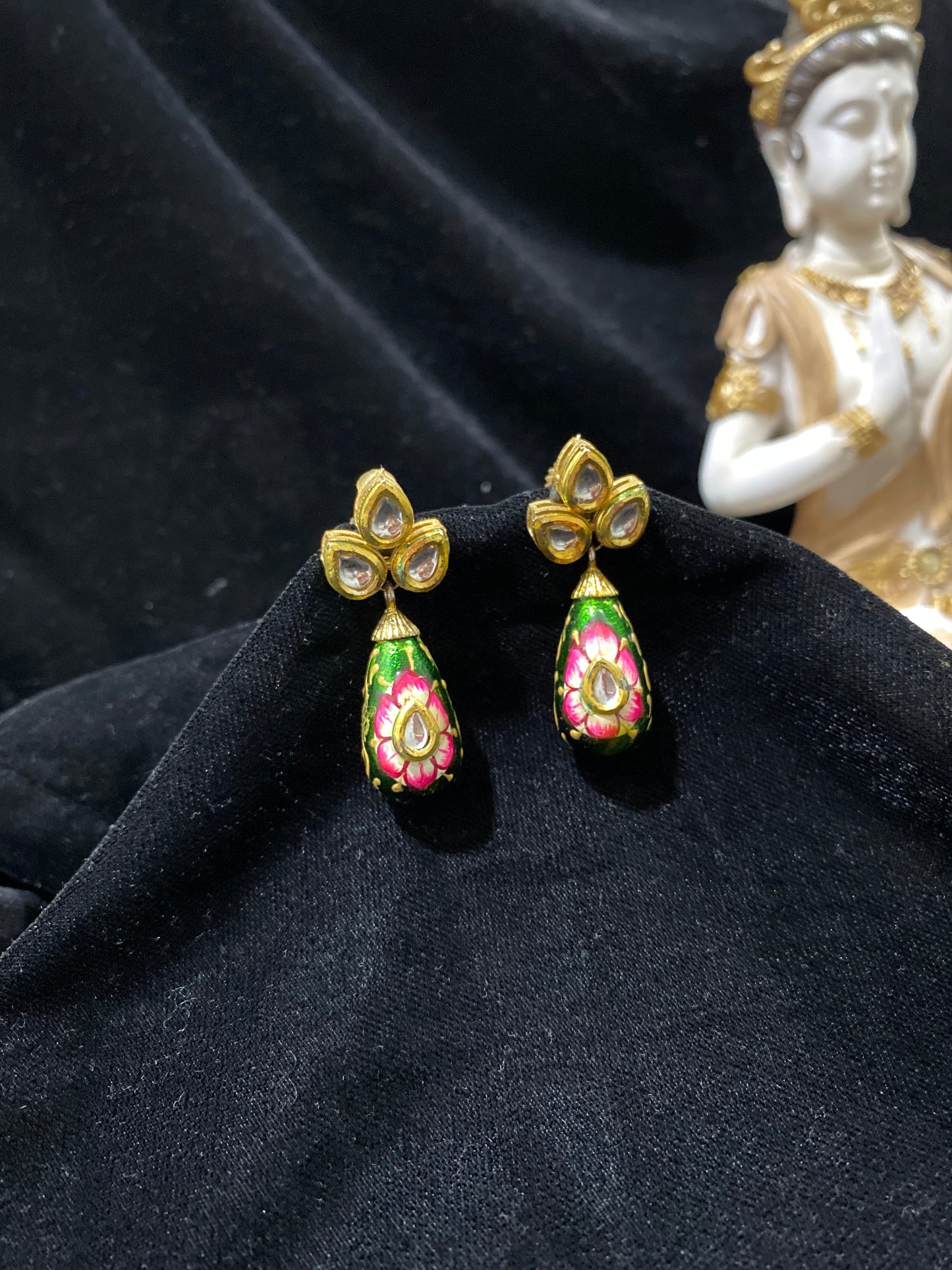Hand Painted Drop Earrings