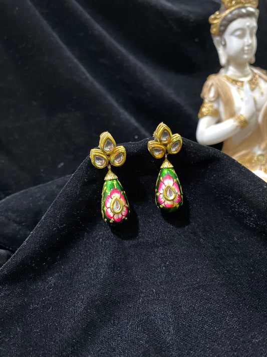 Hand Painted Drop Earrings