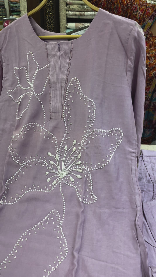 Pearl suit in lilac